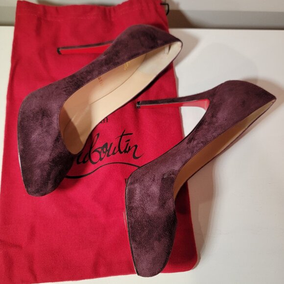 Christian Louboutin purple suede pumps size 40 used from the realreal - Picture 16 of 17